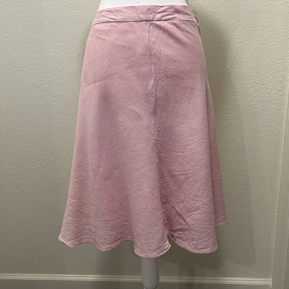 Banana Republic pink lined flared skirt, knee length, size 6 - Picture 2 of 6